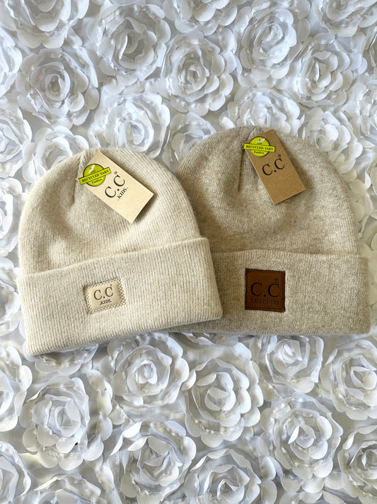 Mommy and Me Beanie Set (Beige)