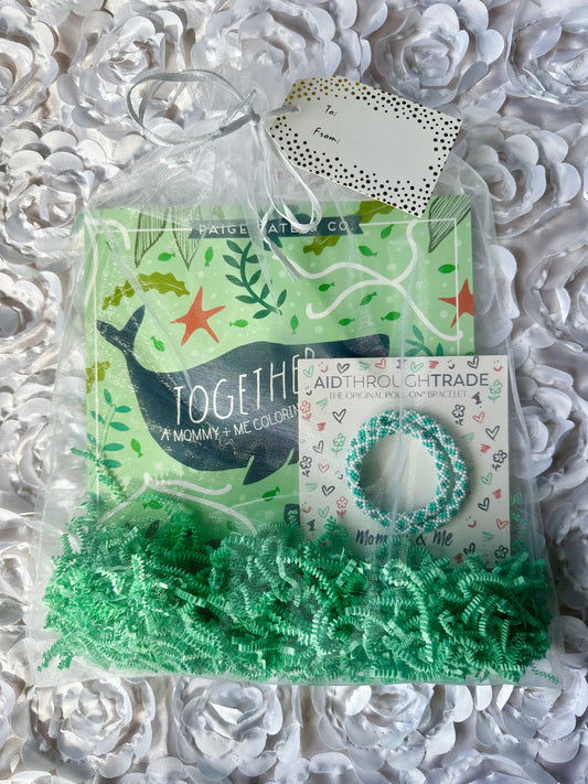 Mommy and Me Bracelet Kit (Aquamarine)