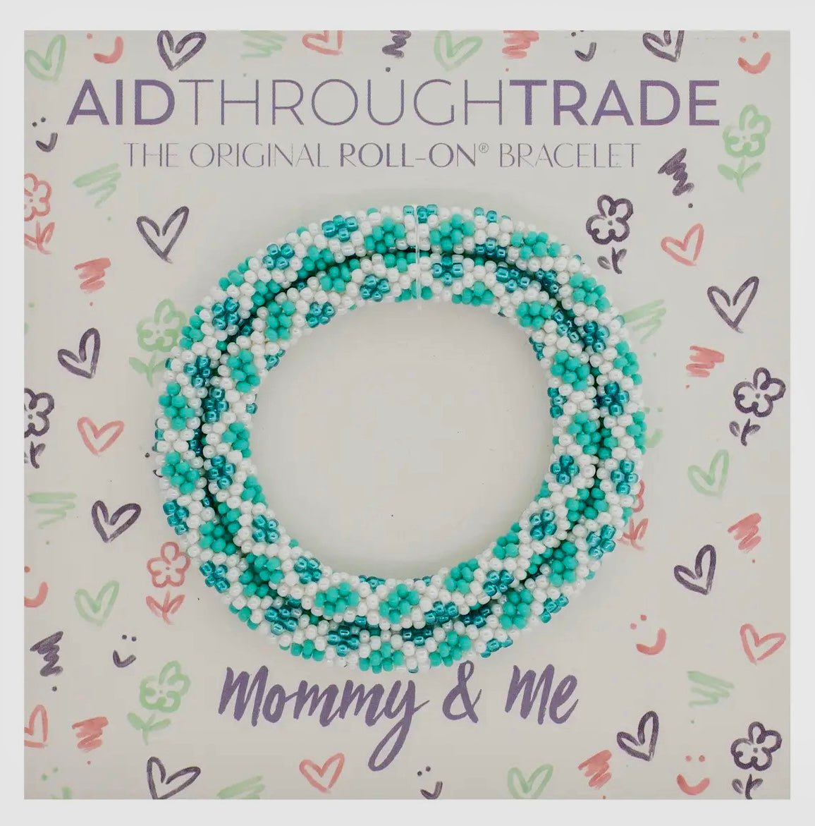 Mommy and Me Bracelet Set (Aquamarine)